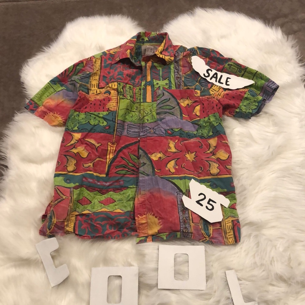 Funky Men's Button-down - Picasso Please